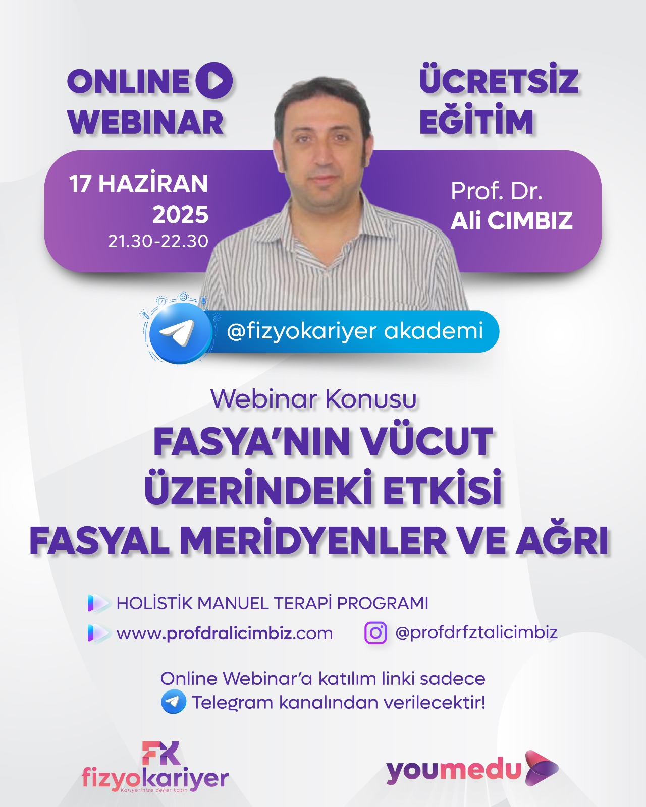 Fasyanın Vücut Üzerindeki Etkisi, Fasyal Meridyenler ve Ağrı - Prof. Dr. Ali CIMBIZ